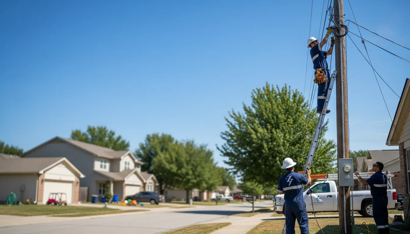 Residential electrician providing installation services in Weesatche, TX
